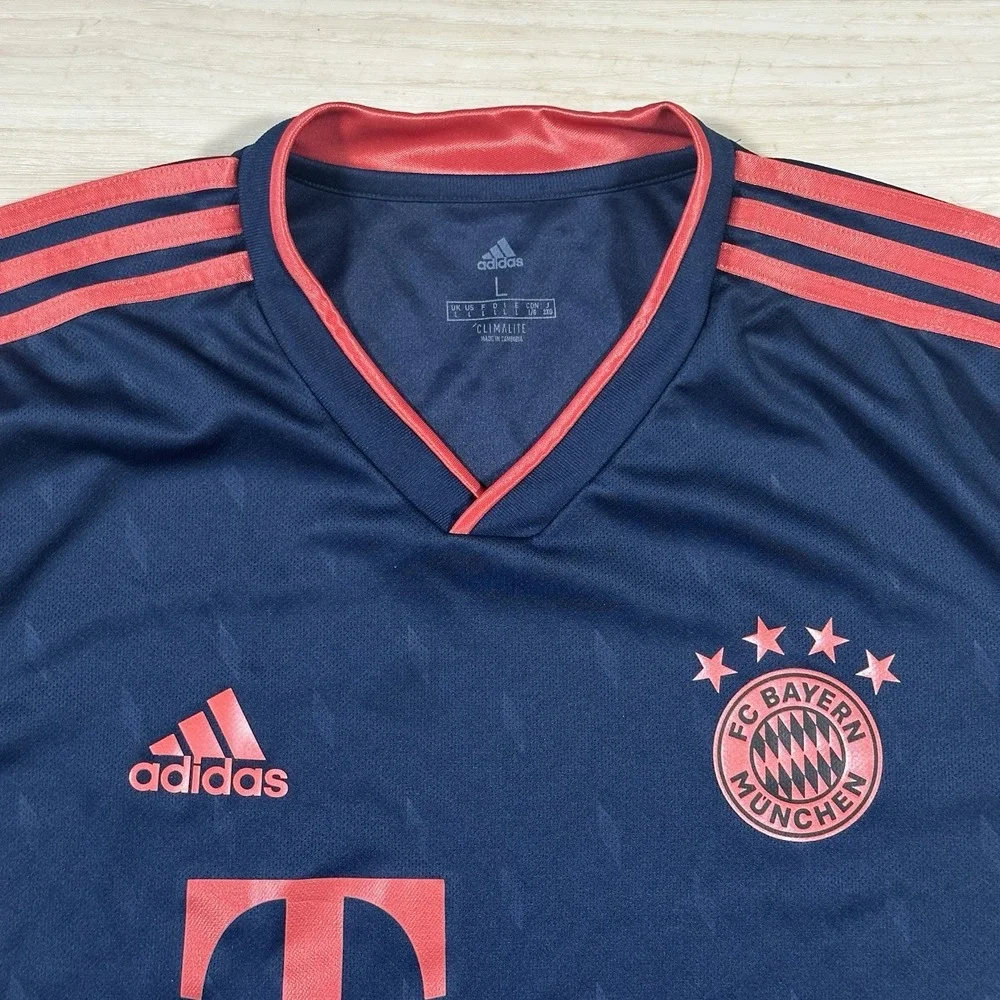 Adidas FC Bayern Munchen Munich Soccer Jersey Mens Medium Blue 2019-2020 DW7411